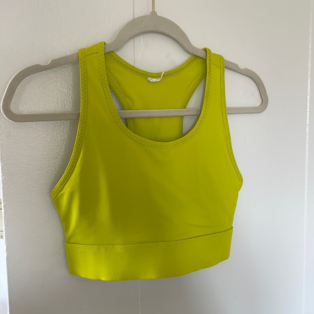 Lime Green Sports Bra